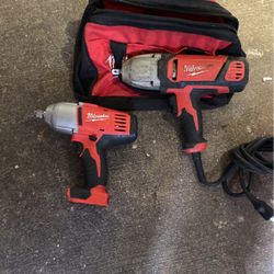 Milwaukee Impact Wrench.  1/2.  Model S.   2663-20 And  9070-20