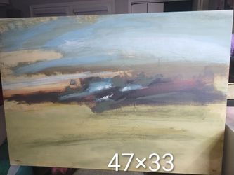 Abstract Landscape Painting on Canvas 47x33