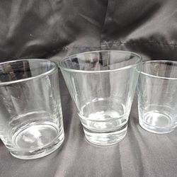 12 Assorted Modern Glass Tumblers – Cocktail / Juice / Dessert Cups