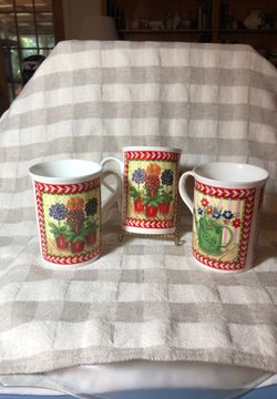 Crown Trent Fine Bone China Mugs