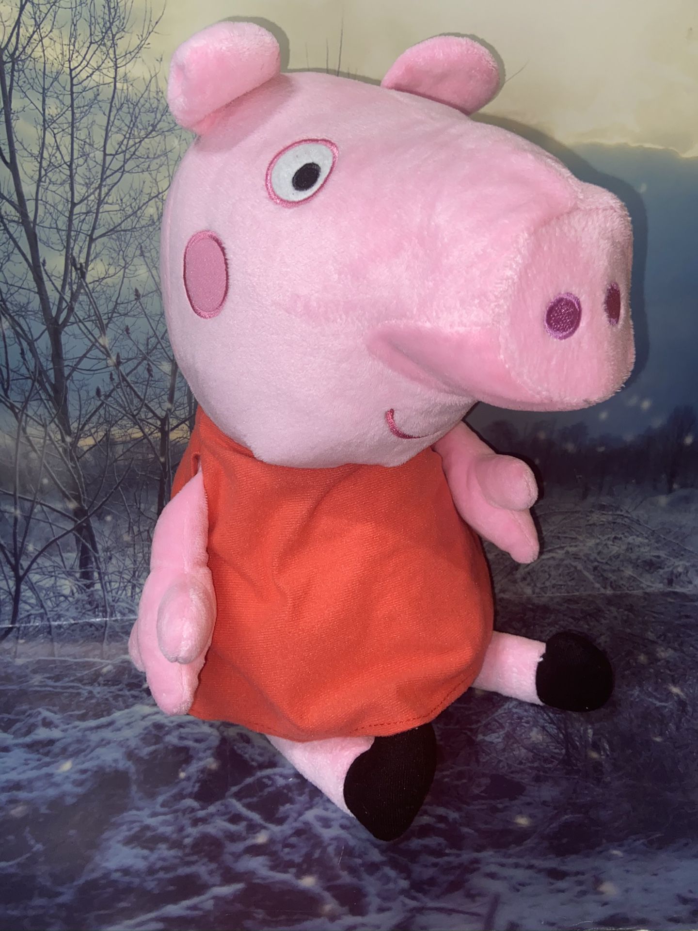 Jumbo Large Peppa Pig 21” plush doll toy.