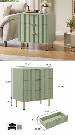 3 drawer nightstand