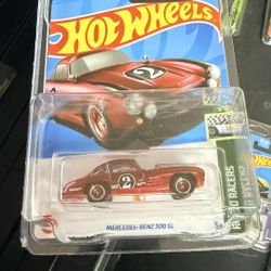 Hot Wheel Super Treasure Hunt Red Mercedes Benz 300SL