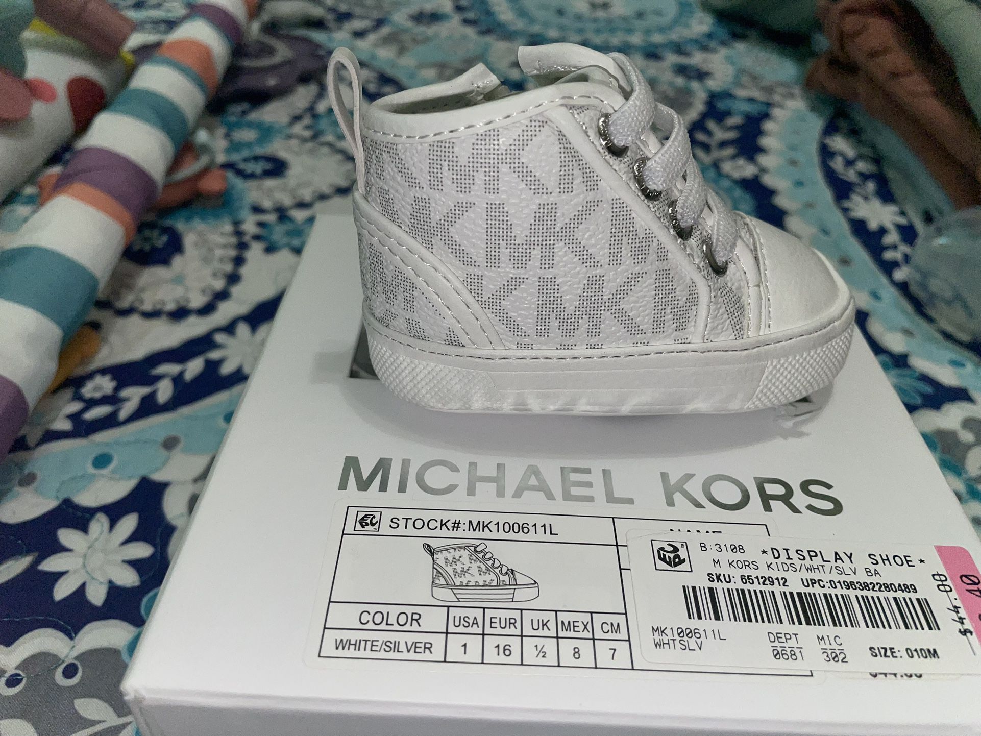 Size 1 Micheal kors Baby Bootie 