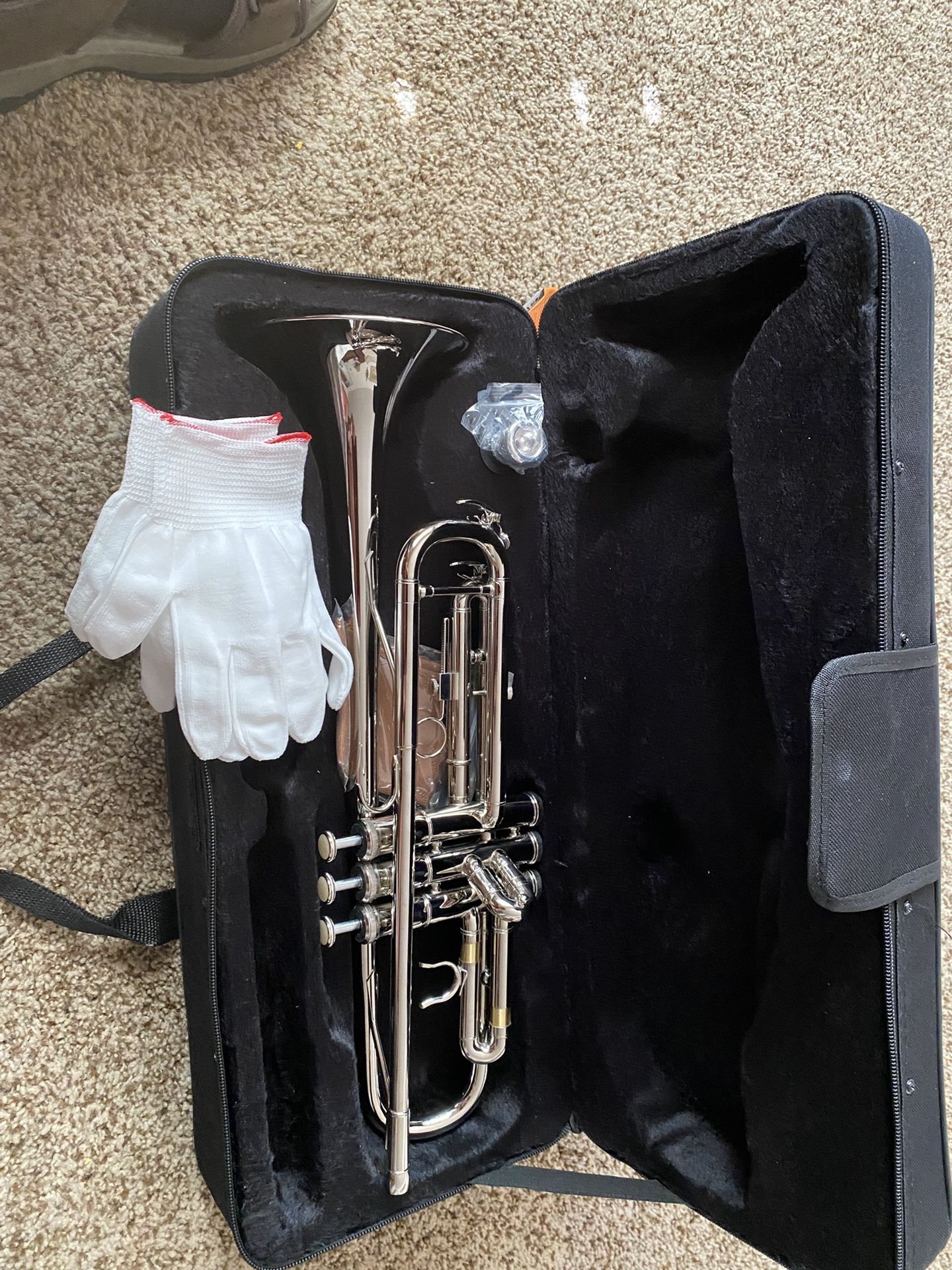 Silver Trumpet With Case