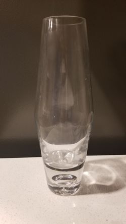 Clear Glass Flower Vase
