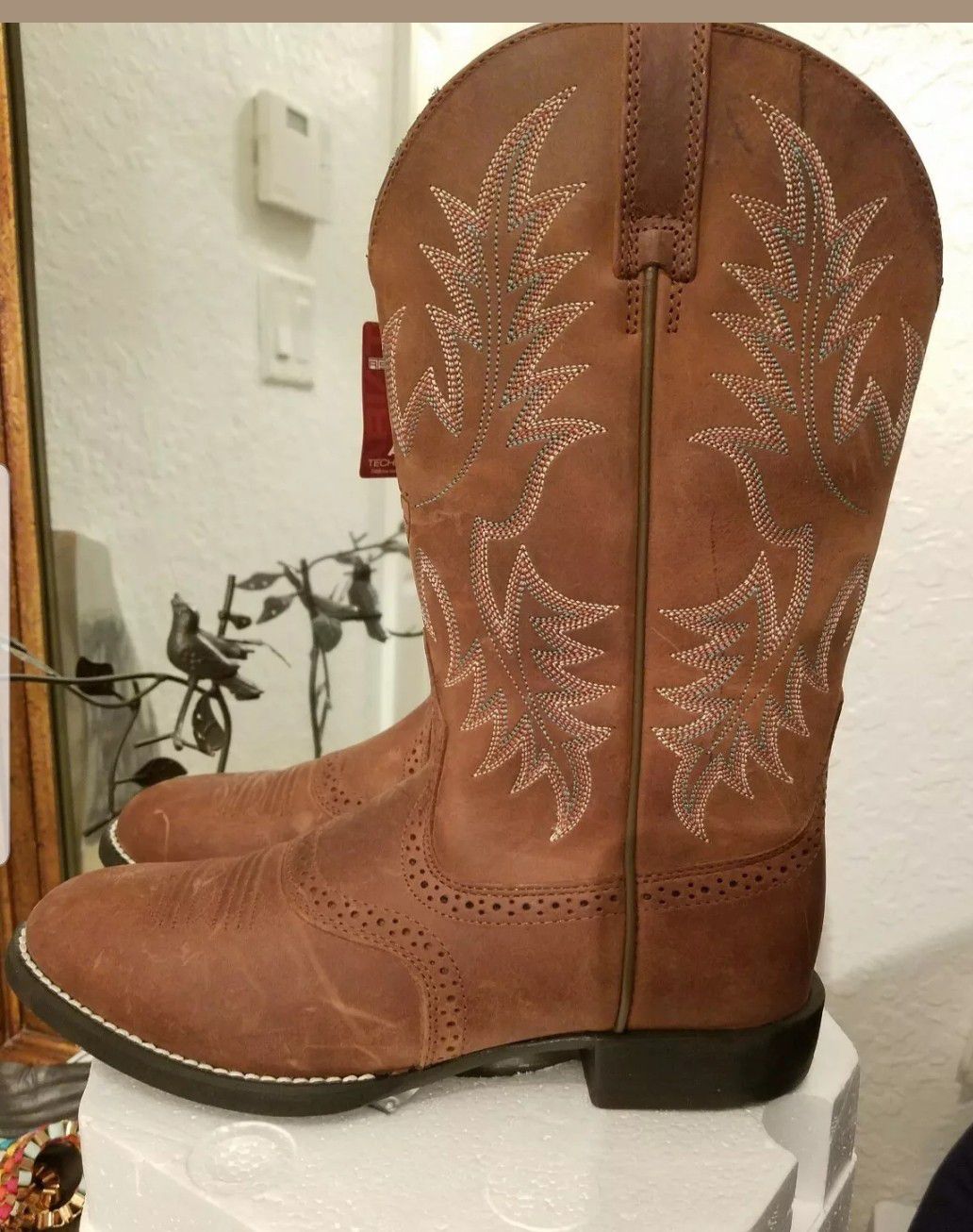 Ariat Heritage Stockman Saddle Vamp Cowgirl Boot - size 6M