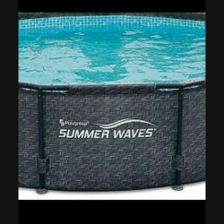 NEW Summer Waves 12FT Pool w/Pump Model No: P(contact info removed)1