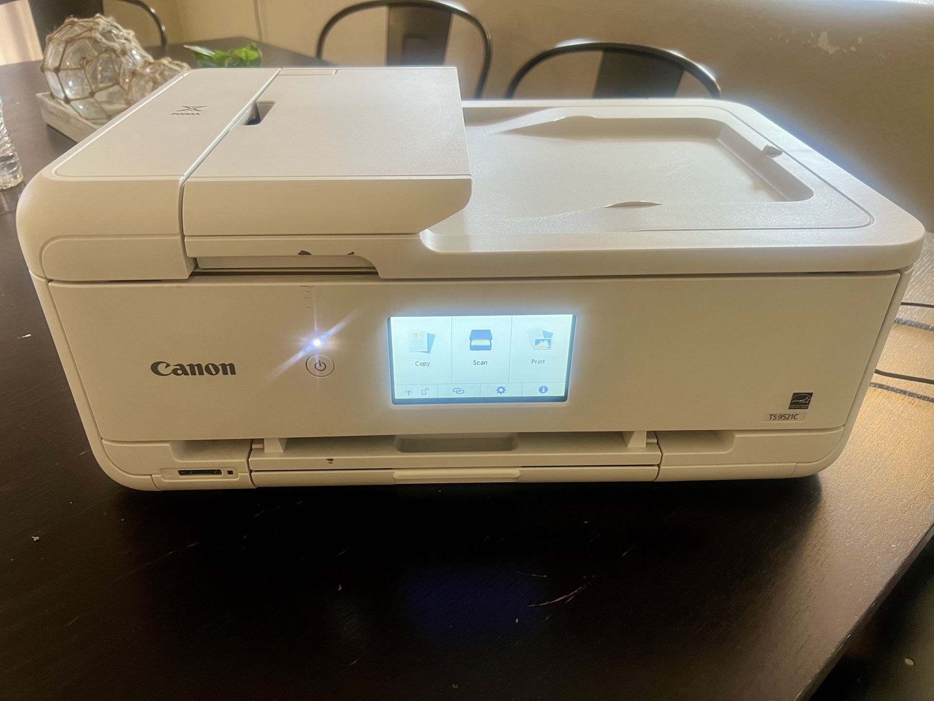 Canon TS9521C All-In-One Wireless Crafting Photo Printer, 12X12 Printing, White
