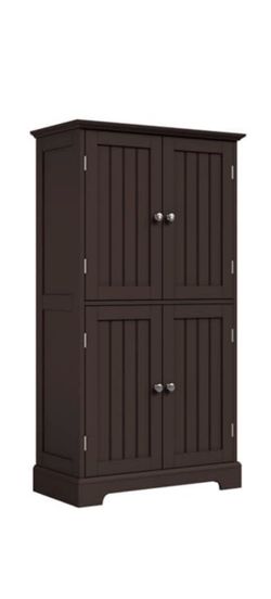 Bathroom Floor Cabinet with Adjustable Shelves