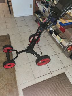 4 wheel golf push cart