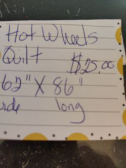 Hot Wheels Quilt