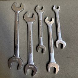 CRAFTSMAN 5pc LARGE SAE OPEN END WRENCH SET, -USA-
