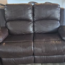 leather brown furniture