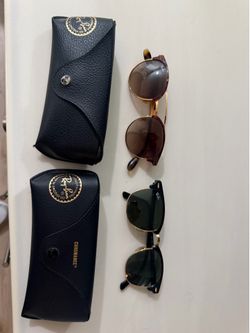 2  ray bans glasses