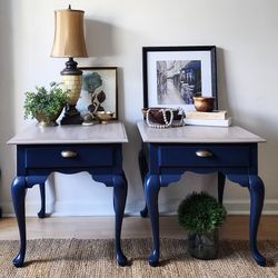 Blue End Tables