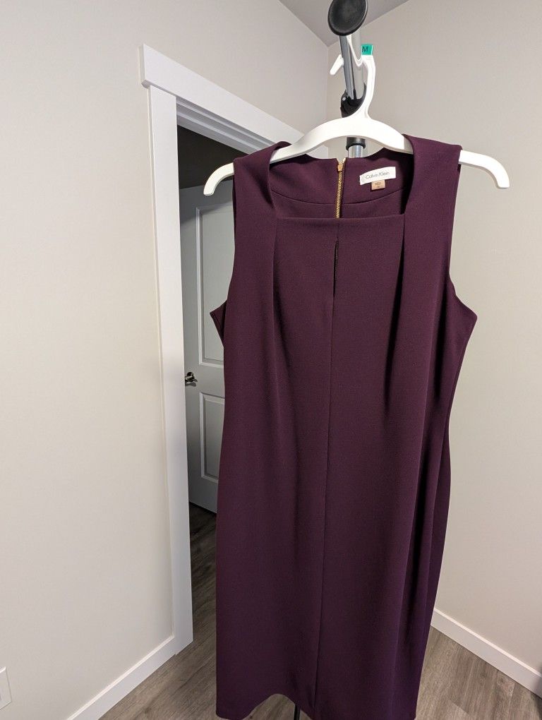Calvin Klein Plum Dress Size 12