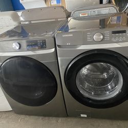 Samsung Grey Used Washer And New Dent And Scratch Dryer 