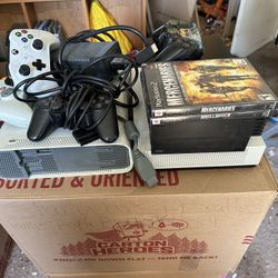 Title: Xbox One S + Xbox 360 + PS2 + Controllers + Games Bundle