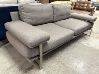 ZUO MODERN Jonkoping Steel Framed Dark Grey Sofa