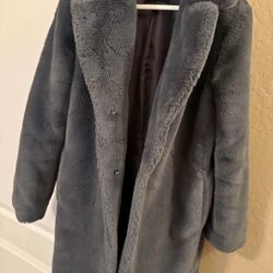 Banana Republic Fur Dress Coat