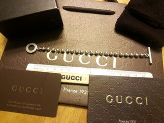 Gucci bracelet sterling 160 mm (6 3/4') 52 oz