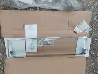 Glass shelf with frame