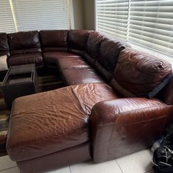 Leather Sectional