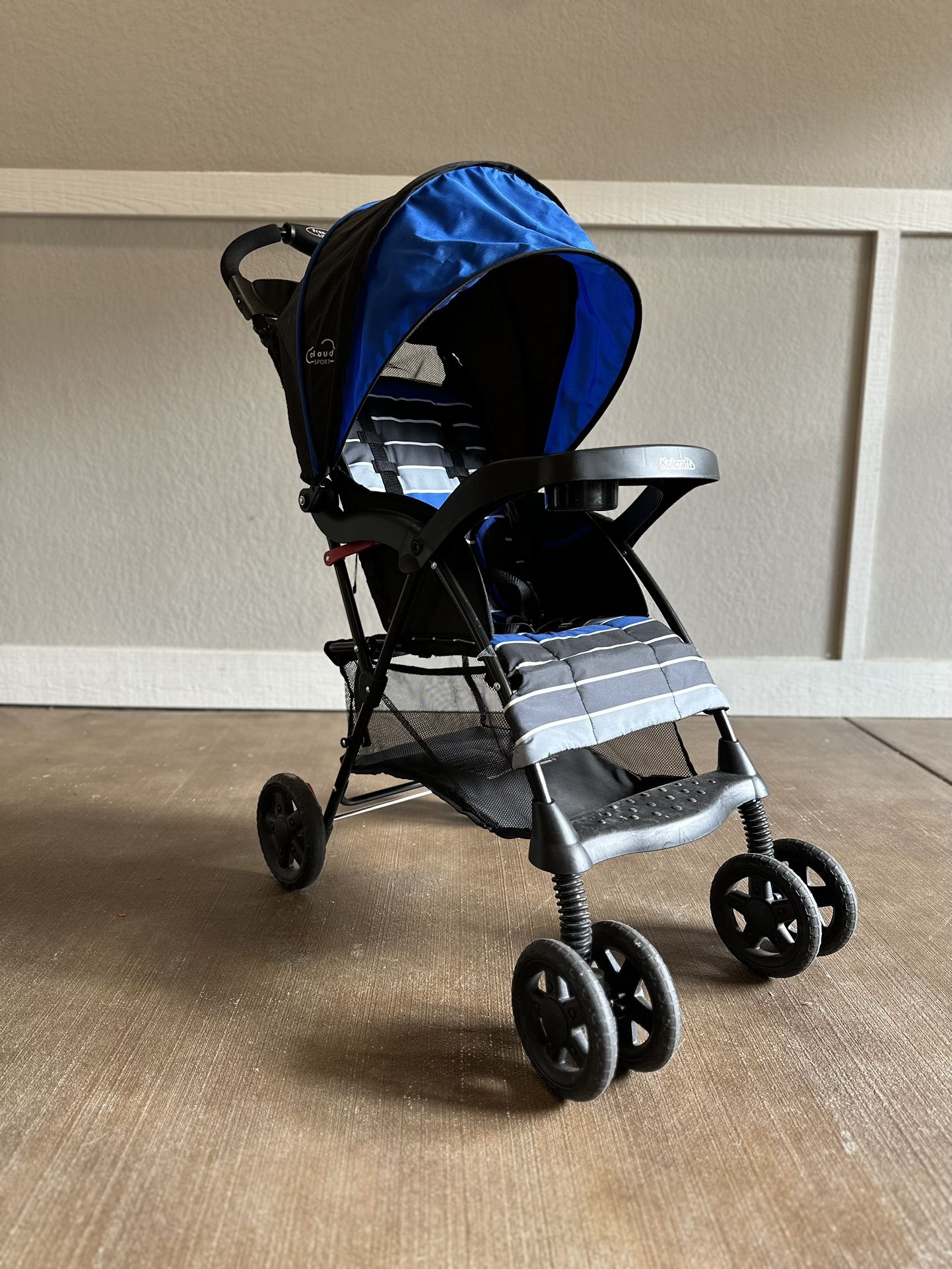 Kolcraft Kc Cloud Sport Lw Strl Royal Blue Stripe