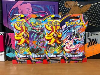 Pokemon 4 Chaos Rising Sleeved Booster packs