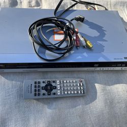 Panasonic DVD player complete with cables and remote