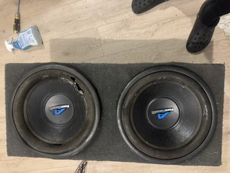power acoustik 15 inch subwoofer, Box, And Amp
