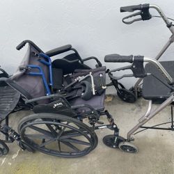 Standing Walker In Two Wheelchairs 