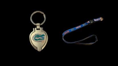 Florida Gator Lanyard And Locket Key Ring 