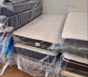 New TWIN SIZE MATTRESS + BOXSPRING SET 2PCS // COLCHON INDIVIDUALES 