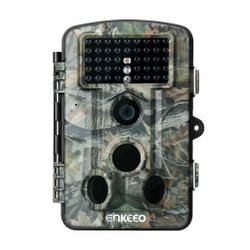 Enkeeo PH730S 1080P HD Game Trail Camera 12M Wildlife Hunting Trail Cam Long Range Infrared Night Vision with Time Lapse & 2.4" LCD Screen

