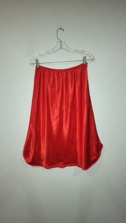 Vintage Red Satin Slip Lingerie Women's Size Medium Price is firm Cash only