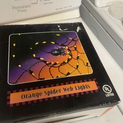 Halloween Spider Web With Lights 