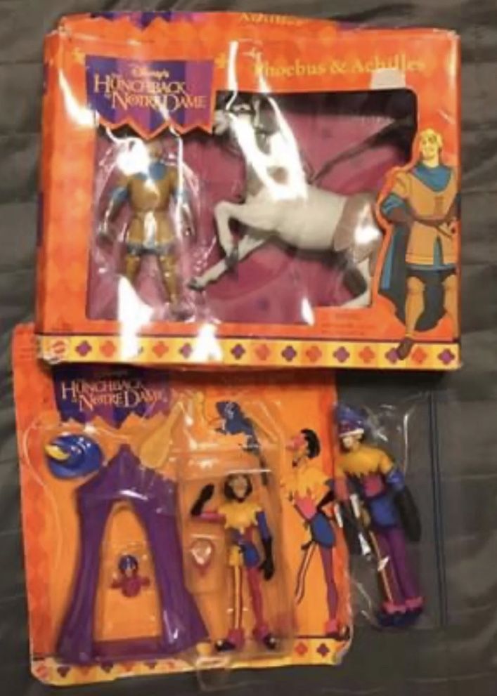 Disney Hunchback of Notre Dame set figure playset & plush