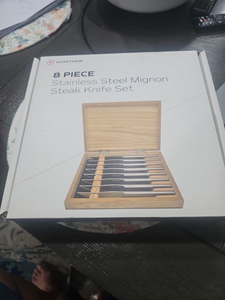 WUSTHOF 8 Piece STAINLESS STEEL Mignon STEAK Knife Set