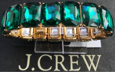 (NEW) WOMEN’S J.CREW FACTORY JADE CRYSTAL STRETCH STATEMENT - SIZE: OS (ONE SIZE)