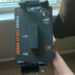Power tablet mount tablet cup holder