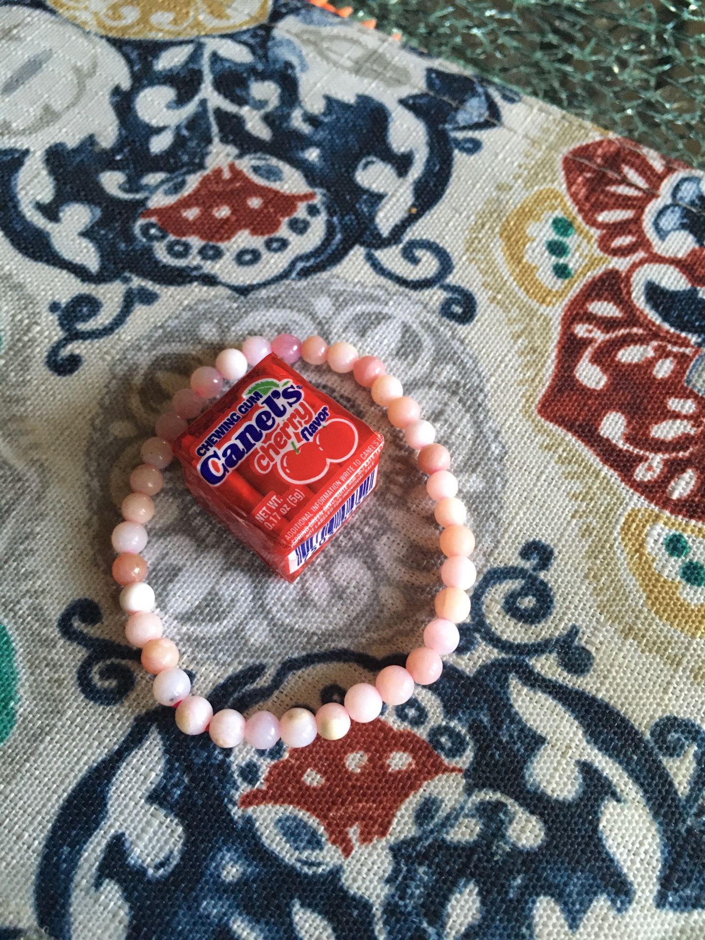 Natural Pink Opal petite bracelet