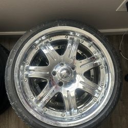 “Chrome” Rims (tires Included) $500 OBO Price Is Negotiable 