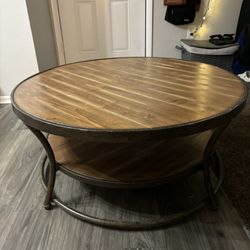 Wooden Metal Coffee Table