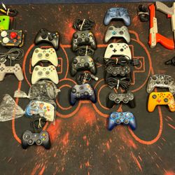 Video Game Controllers Lot 