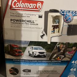 New Coleman Electric Cooler With Extra Powercord Attatchment