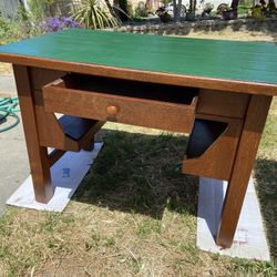 Antique Arts & Crafts Stickley Style Desk Table