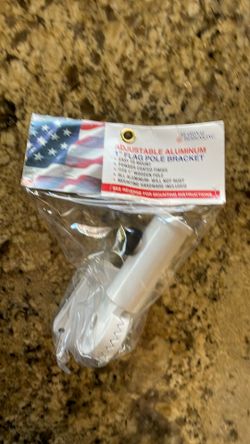 New! Adjustable Aluminum Flag Pole Holder Bracket