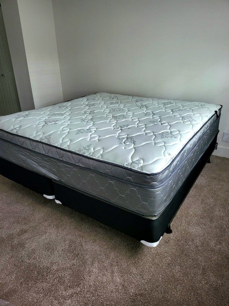 NEW KING PILLOWTOP SET MATTRESS AND BOX SPRING 3PCS